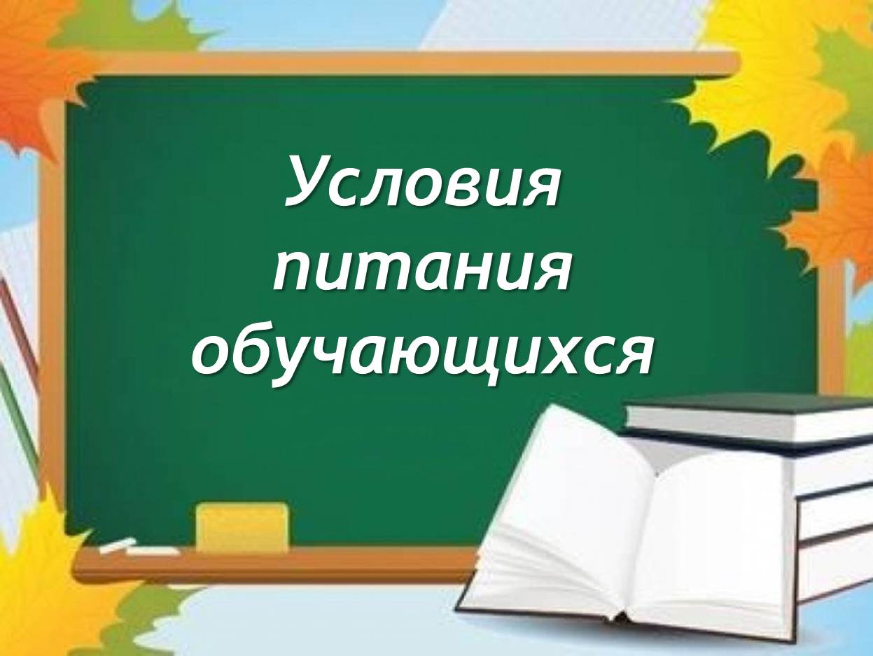 Информация об условиях питания обучающихся.